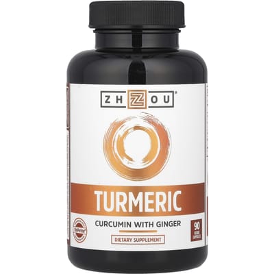 Zhou Nutrition, Met Kurkuma, Curcumine en Gember, 90 Veggie Capsules