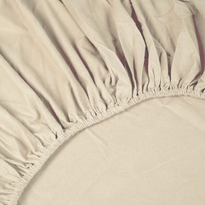 Kayori Showa Topper Hoeslaken Flanel - 180x200cm - Rondom Elastiek - Heerlijk Warm - Offwhite