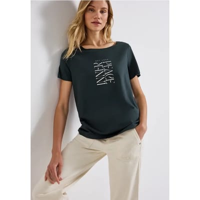 Shirt met tekstopdruk