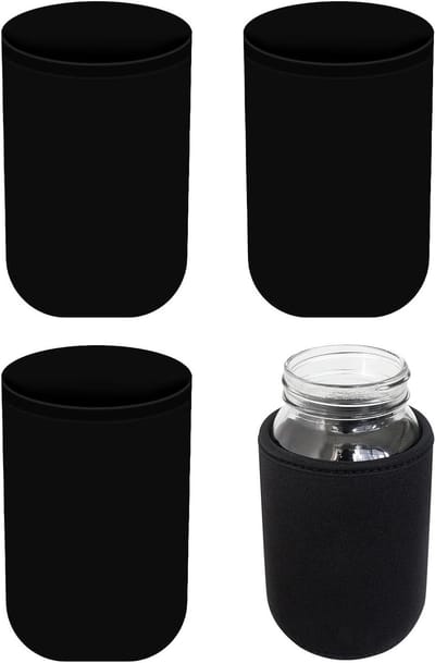 Pottenhoezen Beschermers - Pot Covers - Bewaren Zaden - Lichtblokkerend Materiaal - 4 Stuks - Grijs