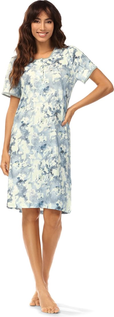 Ascafa Nachthemd 'Awaking Desire' - Blauw - 100cm - Maat 42