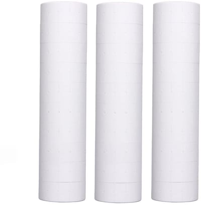 Dailygoods- Prijsstickers 15.000 stuks - Prijsetiketten 21 x 12 mm - Prijskaartjes voor prijspistolen - 3 buisjes - 10 rollen per buisje - Opvallende kleuren - Etiketten