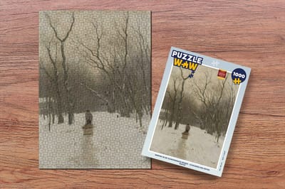 Puzzel Winter in de Scheveningse bosjes - Schilderij van Anton Mauve - Legpuzzel - Puzzel 1000 stukjes volwassenen