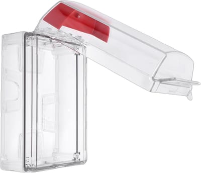 Brandalarm Afdekking - Noodknop Beschermer - Brandbeveiliging - IP67 Waterdicht - 136x206x67mm - Transparant