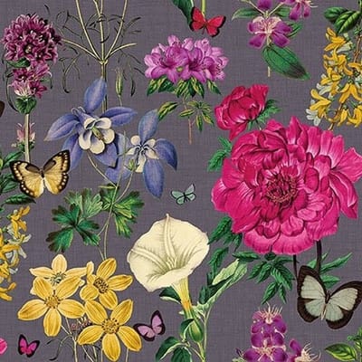 Lunch Servetten Botanical Florals Grey - Ambiente - 33x33 cm