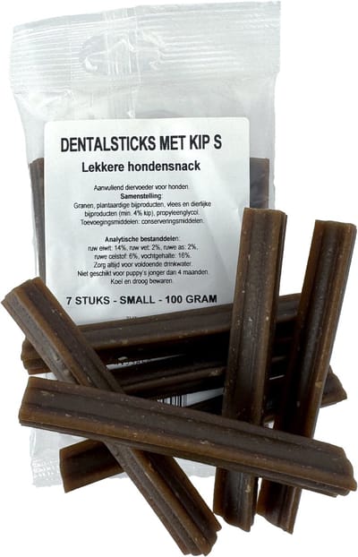 Kauwsnacks Hond I AM - Dental Sticks Kip S 16X7 St - Ondersteunt Gebitsverzorging, Vermindert Tandplak