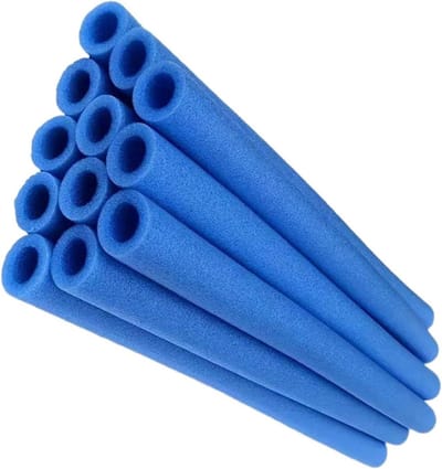 Trampoline Paalhoezen - Paalschuim Trampoline - Veilig Spelen - Waterdicht UV-blok - 12 stuks - Blauw