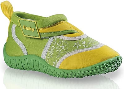 Groen/gele kinder waterschoenen 27