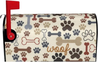 Brievenbus Cover - Postvak Decoratie - Brievenbus Versieren - Magnetische Bevestiging - 51 x 45 cm - Zwart