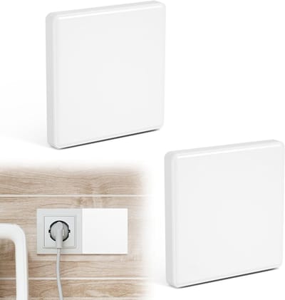 Afdekplaat Schakelaar - Blind Deksel - Stopcontact Afdekken - Eenvoudige Installatie - 86 x 86 mm - Wit