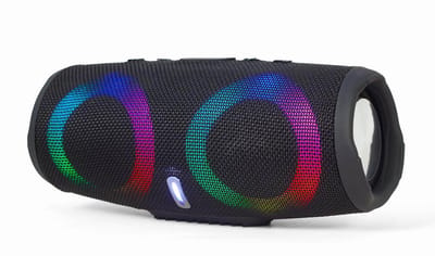 GMB-Audio Draagbare BT LED Speaker - Draadloze Muziekstreaming met Multi-Kleur LED Lichteffecten, Lange Batterijduur, en Diverse Afspeelopties voor Feesten en Buitenavonturen
