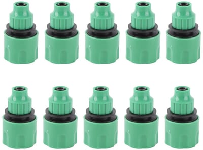 Dailygoods- Tuinirrigatie Fitting - 10 Stuks - Snelkoppeling - Lekvrije Aansluiting - Roestbestendig - Stevig Gespdesign - Hoogwaardige Constructie