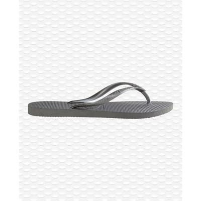 Havaianas Slim Meisjes Slippers - Grijs - Maat 25/26