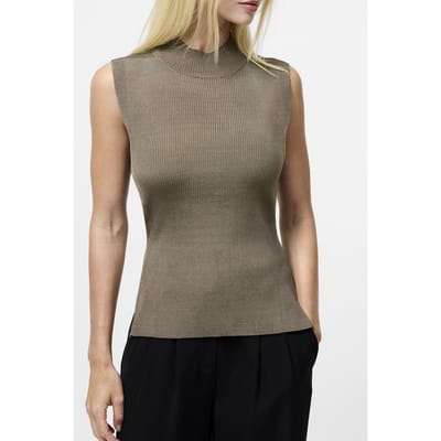 French Connection Slvlss High Neck Jumper Washed Khaki Washed Khaki Maat: L | Sweaters Outlet | Dames | Bruin