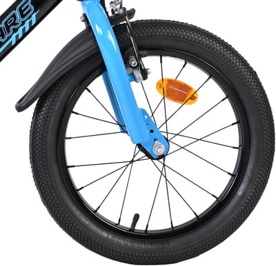 Kinderfiets 16 inch - Jongensfiets Meisjesfiets - Leren Fietsen - Handrem en terugtraprem - Leeftijd 4-6 jaar - Blauw