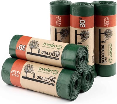 Extra sterke 30 L 120 vuilniszakken - 100% gerecycled