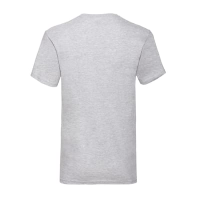 Fruit of the Loom Heren Valueweight V Neck T-shirt (Heide Grijs)