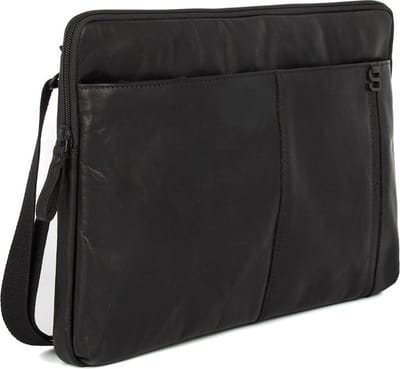Leren Laptophoes - 15.6 inch - Seattle - Zwart