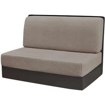 2 Pièces/ensemble Jacquard RV Dinette Housse de Coussin de Siège de Canapé Élastique Housse de Canapé Sans Manches Cabine RV Camping-car Voiture Banquette Dossier Housse 1 Set gray