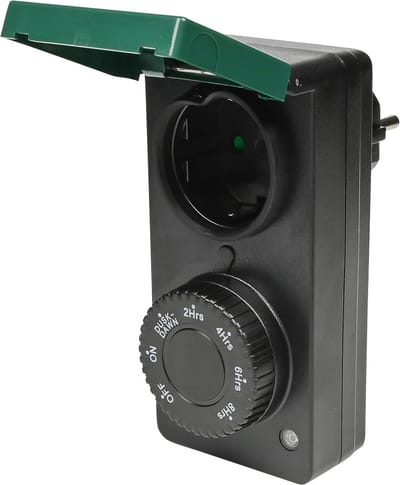 Benson Tijdschakelaar voor buiten - spatwaterdicht - dag/nacht sensor - energiezuinig - 230V - 8A - 1800W