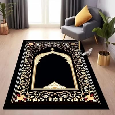 Premium Islamitisch Gebedskleed Antislip Vloermat voor Huisdecoratie Woonkamer Slaapkamer Stijlvol en Duurzaam Tapijt voor Dagelijks Gebruik 40x60cm