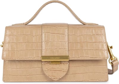 Schoudertas Ily - Handtas Dames - Dagelijks Gebruik - Croco Textuur - 24 x 7 x 13 cm - Blauw