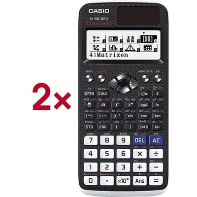 Casio FX-991DE X Technische rekenmachine Zwart Aantal displayposities: 12 werkt op zonne-energie, werkt op batterijen (b x h x d) 77 x 11 x 166 mm