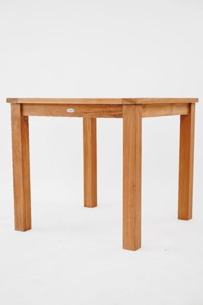 Teakea - Teak Tuintafel Vierkant 100x100x75 cm - Massief Teakhout - Duurzame Buitentafel