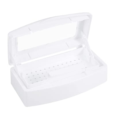 Dailygoods- Manicure Tools - Sterilisatie Bak - Desinfectie - Duurzaam Plastic - 22.8 x 12.5 x 7 cm - Voor Salon en Thuis - Nageltools