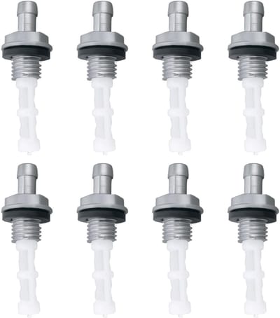 Dailygoods- Gas Tank Filter 8 Stuks - Vervangingsfilter - Compatibel met Honda GX110/GX120/GX160/GX200/GX240/GX270/GX340/GX390 - Metalen/Kunststof - Eenvoudig te installeren - Brandstoffilter