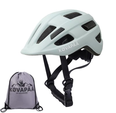 Køvapää® Lappi Fietshelm Kinderen - ijsgrijs - Maat 46-53 cm - 1 t/m 5 Jaar - XS/S - Fietshelm Jongens- Fietshelm Meisjes - Fietshelm Kind