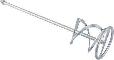 Gips Mixer - Roerstaaf - Materiaal Mengen - Dubbele Helische Bladen - 600 mm - Blauw