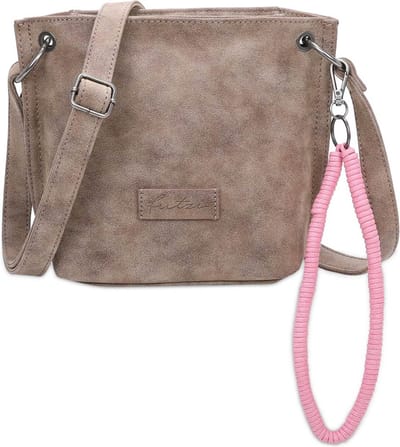 Fritzi aus Preußen Schoudertas Fritzi03N Vintage Crossbody Bag Old Wood Bruine