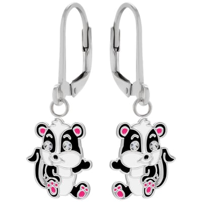 WeLoveSilver oorhangers - zilver - das met kristalogen