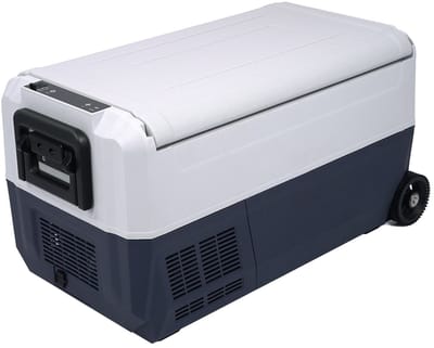 Volkstool® V36 Compressor Koelbox 36L - 12V 24V en 230 Volt - Koelen en Vriezen - Twee Temperatuurzones - Digitaal Display - Extra Compacte Wielen en Handvat - Ruime Elektrische Koelbox - Flexibel Indelen