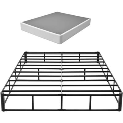 VEVOR Boxspring Bedframe 2010x1515x230mm, Bedframe met Wasbare Stoffen Hoes, Metalen Frame voor Queen Size Bedden, 23 cm Matras Top, Max. Draagvermogen 1587,57 kg (ZONDER Matras)