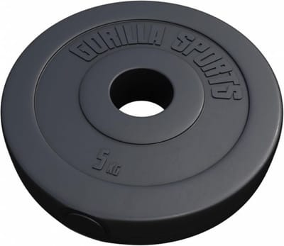 Gorilla Sports Halterschijf - Olympisch - Gewicht - 50 mm - Kunststof - 5 kg