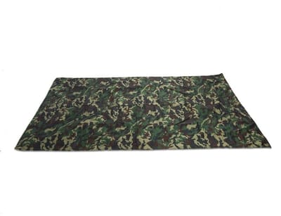 Dailygoods - Waterdichte Camping Tarp - Lichtgewicht Draagbare Shelter - Camouflage - Multifunctioneel - Ideaal voor Outdoor Activiteiten - 2 x 1,5 M
