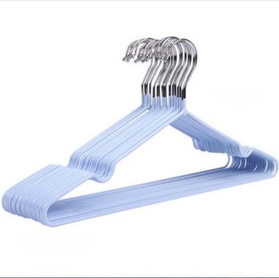 Dailygoods- Kleerhangers 10 Stuks - Roestvrij Staal - Antislip