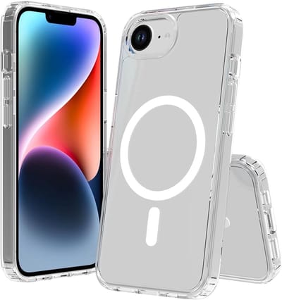 Casemania Hoesje Geschikt voor Apple iPhone 16e - Transparant - Anti Shock Back Cover - Geschikt voor MagSafe