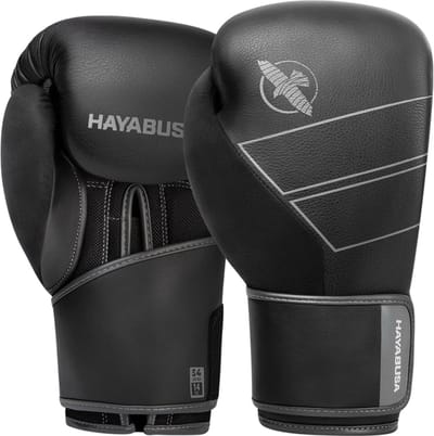 Hayabusa S4 Bokshandschoenen - Echt Leer - Zwart 14 oz
