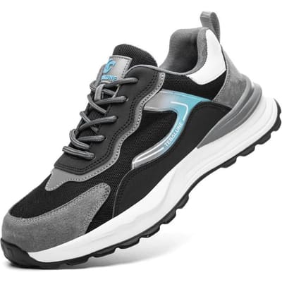 Composiet neus Anti statische werk veiligheidsschoenen voor heren Onverwoestbare preventieve lekke sneakers Laarzen Lichtgewicht herenschoenen 38 black