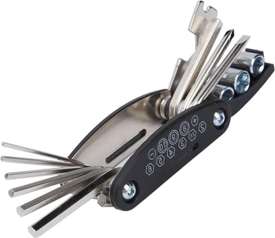 Gitaar Multitool - Reparatie Tool - Instrument Onderhoud - 13 Functies - 12 x 6 x 3 cm - Zwart