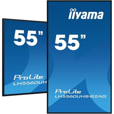 iiyama LH5560UHS-B2AG digitaal signage scherm, 138,7 cm (54.6") LED Wi-Fi 500 cd/m² 4K Ultra HD zwart, ingebouwde Android 11-processor, 24/7
