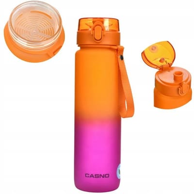 Casno Bidon Tritan 1050ml BPA-vrij - Oranje/Roze