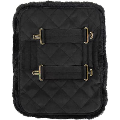 Kentucky Horsewear - Borst Verlenger - Quilted met bont - 2 sluitingen - Zwart