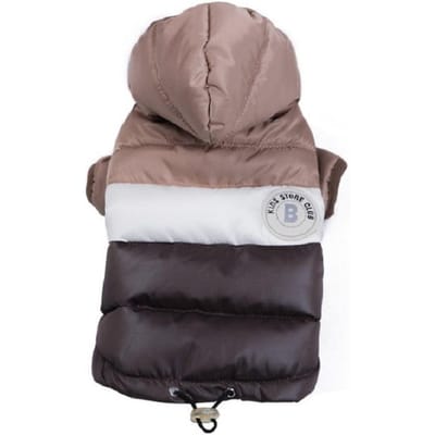 Veste imperméable de luxe pour chien, vêtement en duvet de coton pour animal de compagnie, chihuahua, bouledogue français, manteau d'hiver chaud pour chiot M-12Size