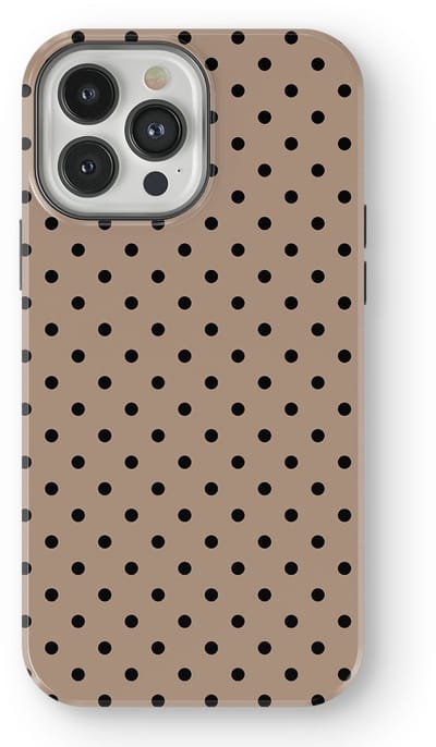 Polka Dots Hoesje geschikt voor iPhone 13 Pro | Geschikt Voor Mag | Stippen Design Backcover geschikt voor iPhone 13 Pro Cocoa Noir