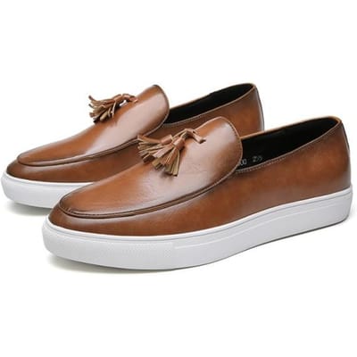 Heren Casual Schoenen Luie Casual Leren Herenschoenen Trend Schoenen Heren Mode Sneakers Loafers Schoenen Flats Schoenen Grote Maat Board Schoenen 7.5 gray