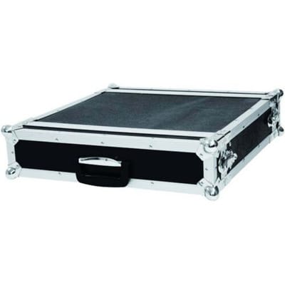 Roadinger CO DD 19 inch rack 2 HE Hout Incl. greep